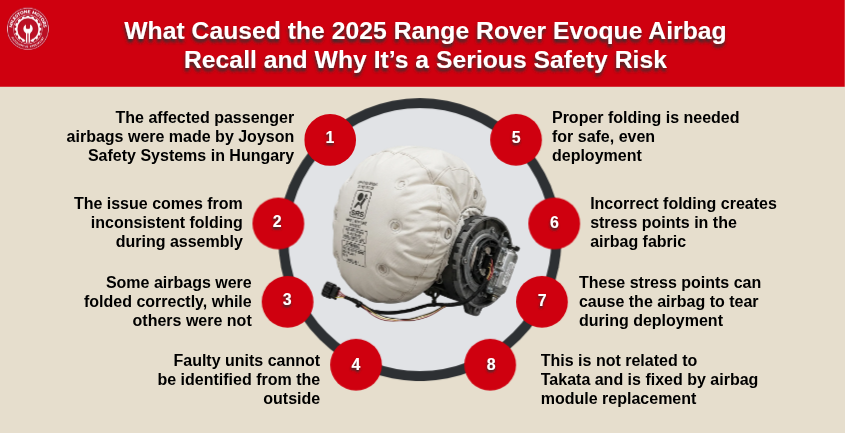 What Caused the 2025 Range Rover Evoque Airbag Recall and Why It’s a Serious Safety Risk