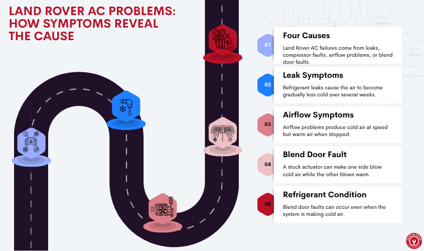 Land Rover AC Problems How Symptoms Reveal the Cause