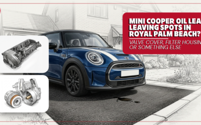 MINI Cooper Oil Leak Leaving Spots in Royal Palm Beach? Valve Cover, Filter Housing or Something Else